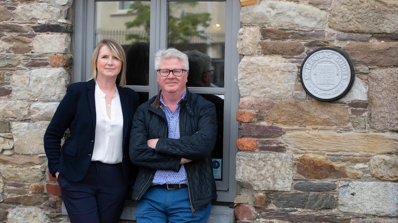 Paul and Máire Flynn outside The Tannery Restaurant. Photograph: Patrick Browne
