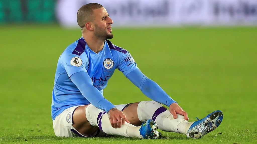 Manchester City’s Kyle Walker claimed he was being “harassed” after admitting that he breached lockdown rules to visit his sister and parents. Photo: Mike Egerton/PA Wire