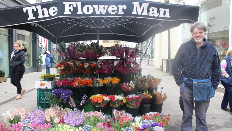 Bryan Heckley, florist in Cheltenham. Photograph: Simon Carswell