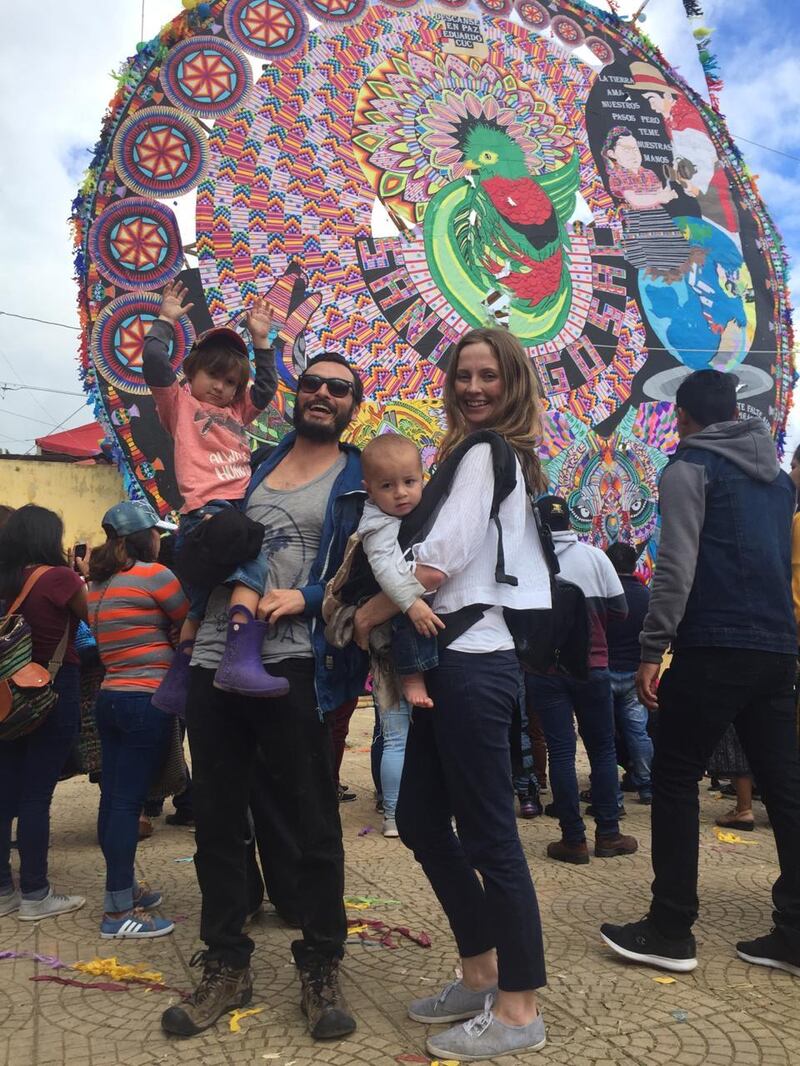 Helena Murphy with her family.