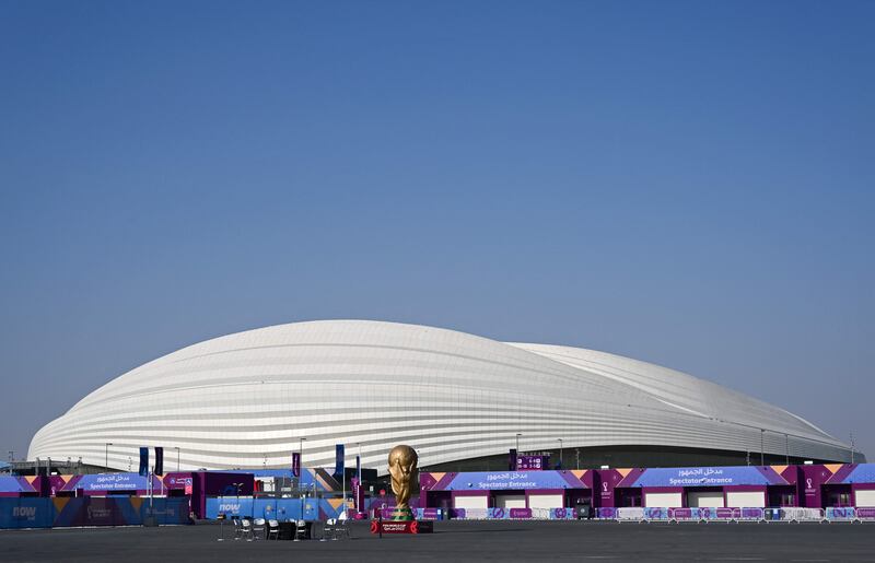 The Al-Janoub Stadium in Al-Wakrah, south of Doha, Qatar. Photograph: Miguel Medina/AFP/Getty