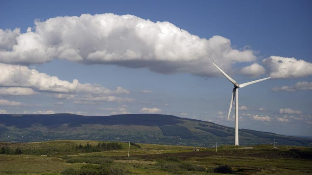 A drop in the volume of electricity produced by wind turbines pushed wholesale Irish electricity prices higher.