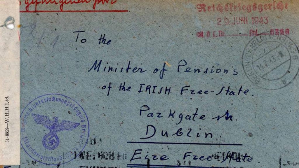 Letter from German prisoner of war and former Connaught Ranger William Coman.