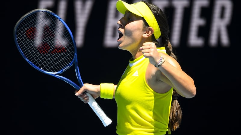 Jessica Pegula knocked out Elina Svitolina in Melbourne. Photograph: Dean Lewis/EPA