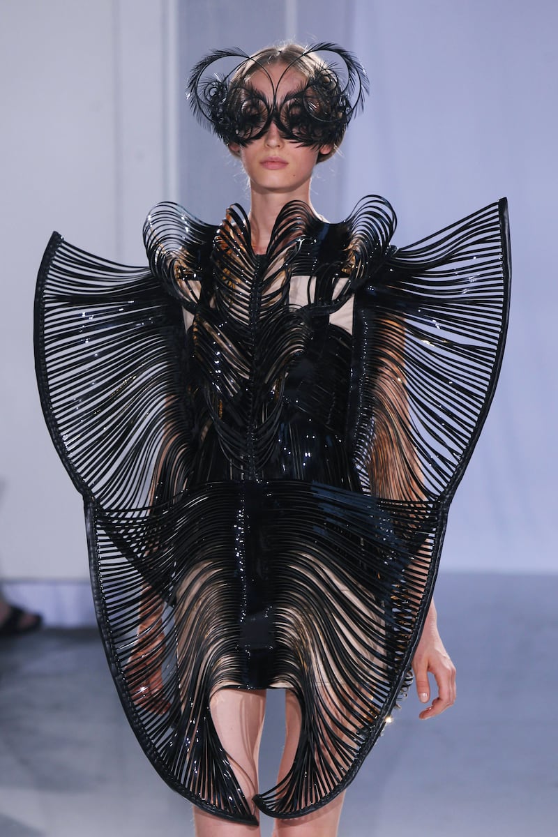The Iris Van Herpen Haute Couture Fall/Winter 2011/2012 at Paris Fashion Week. Photograph: Antonio de Moraes Barros Filho/WireImage