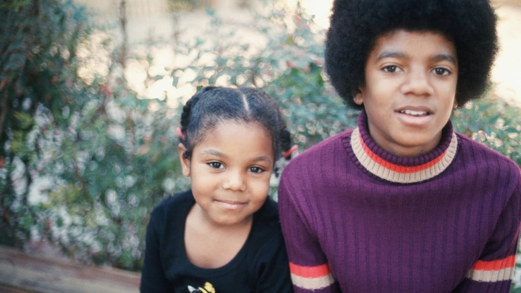 Janet and Michael Jackson at their Hollywood Hills home in December 1972. Photograph: Michael Ochs Archive/Getty Images