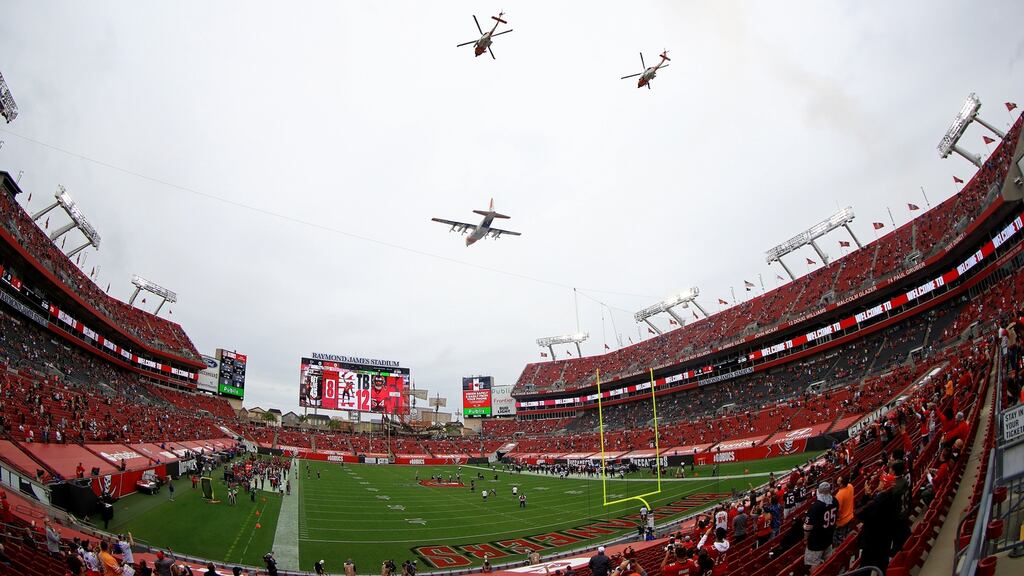 Florida has many major stadiums including Raymond James Stadium, home of the Tampa Bay Buccaneers, which will host this year’s Super Bowl on February 7th. Photograph: Mike Ehrmann/Getty Images