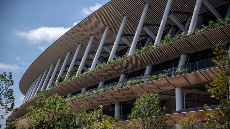 The New National Stadium in Tokyo pictured in August. Photograph: Carl Court/Getty Images