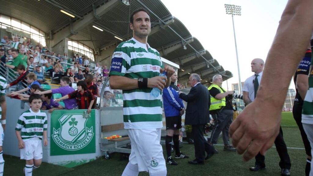 Eamon Zayed of Shamrock Rovers is back from international duty with Libya for tonight’s FAI Cup quarter-final against St Patrick’s Athletic. Photograph: Inpho
