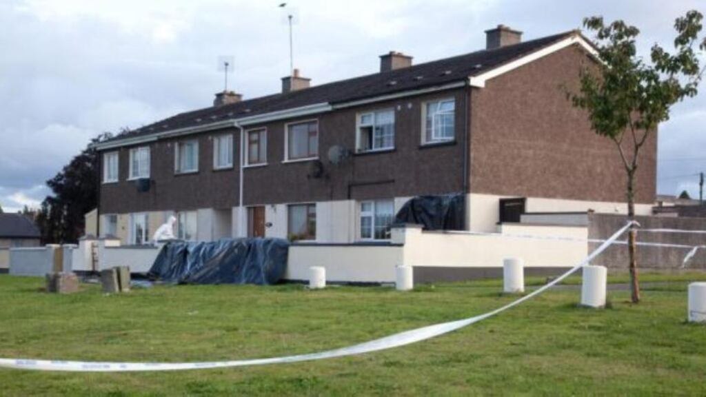 The scene of a shooting on Friday, August 21st, at Greenhills Estate, Athy. Photograph: Michael Donnelly
