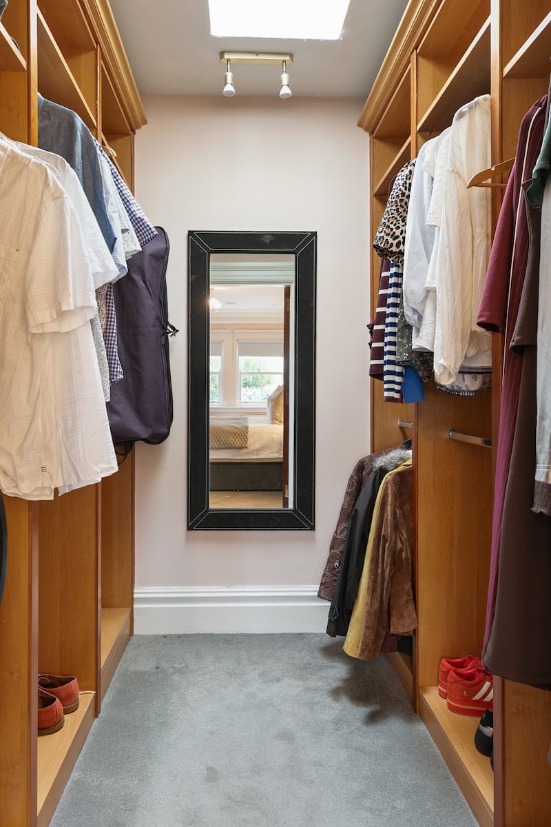 Main bedroom walk-in wardrobe