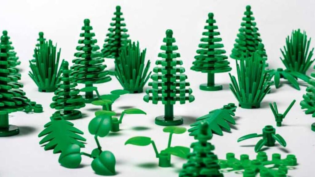 Bioplastic Lego: the new parts can be recycled many times but are unlikely to be 100 per cent biodegradable