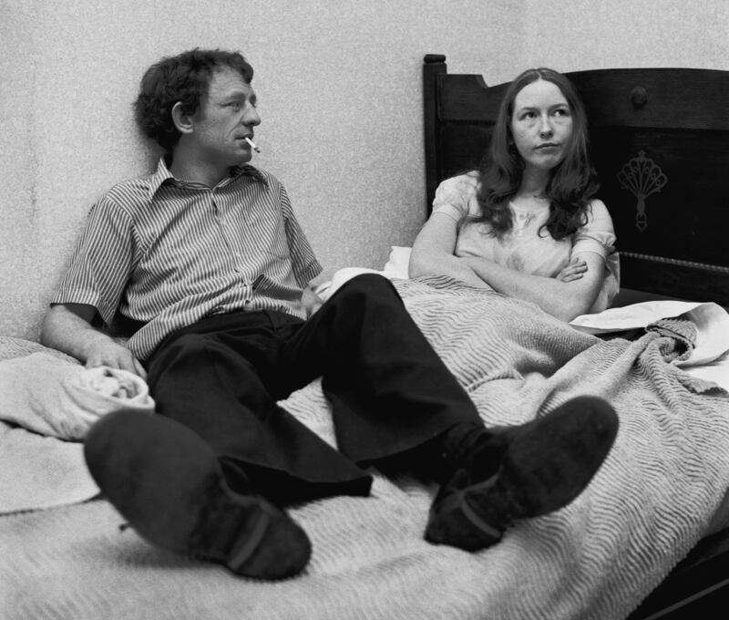 Mick Lally and Marie Mullen in the 1970s