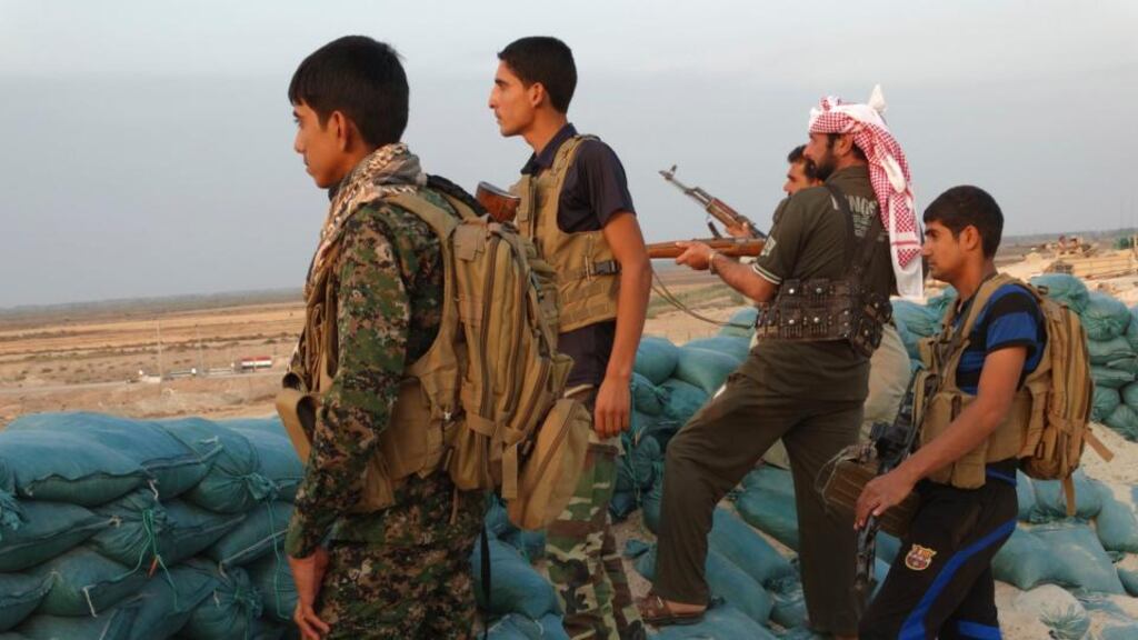 Tribal fighters take part in a security deployment against Islamic State militants in the town of Amriyat al-Falluja, in Anbar province. The jihadists’ momentum in Iraq appears to be stalling. Photograph: Reuters