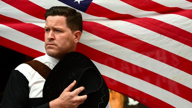 Maclean Burke, who plays Garth Brooks in the play ‘Are You There, Garth? It’s me Margaret’. Photograph: Dara Mac Dónaill/The Irish Times