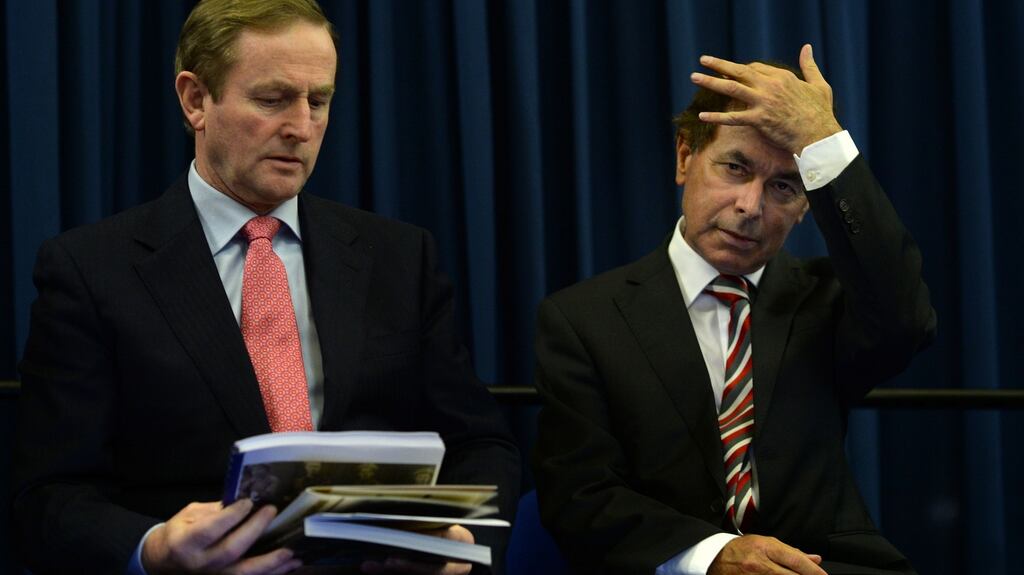 Enda Kenny: “I am happy to state, on the record, that the former minister, in resigning, did not in fact accept responsibility for criticism made in the Guerin report . . .” Photograph: Brenda Fitzsimons
