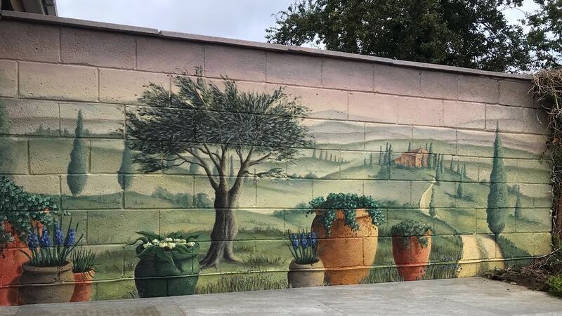Garden mural by Vauney Strahan