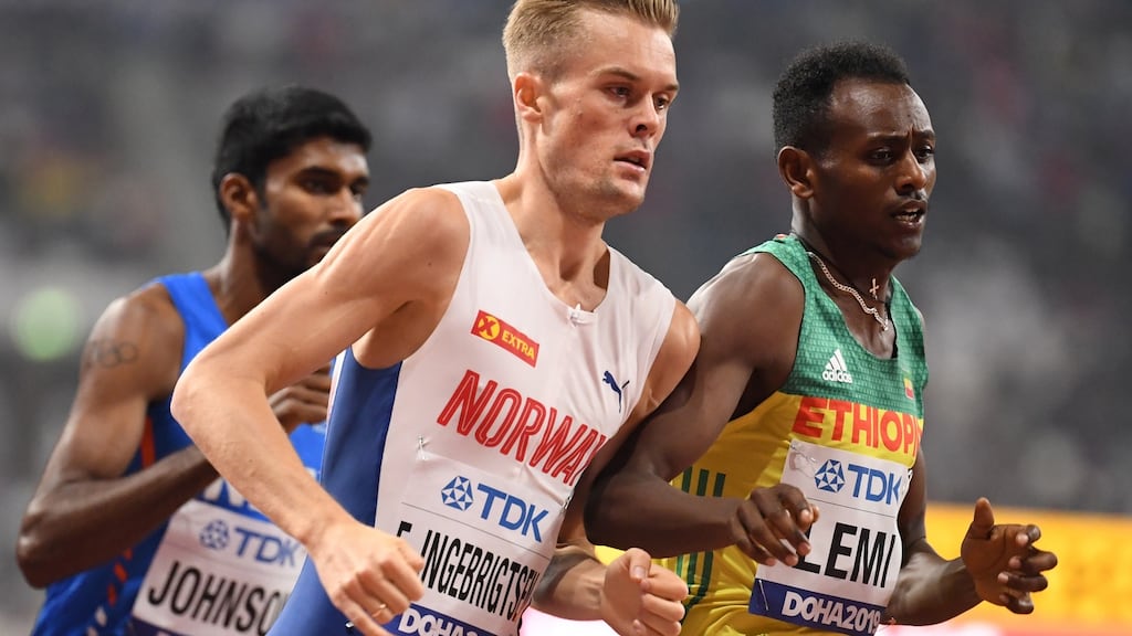 Norway’s Filip Ingebrigtsen will be competing along with his brothers Henrik and Jakob during Oslo’s Impossible Games. Photograph: Jewel Samad/AFP via Getty Images