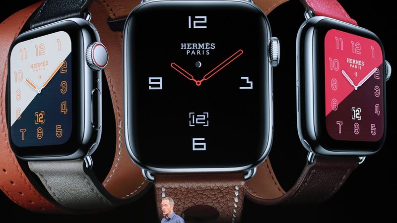 Shares in Fitbit fell more than 3 per cent after Apple unveiled its new Apple Watch Series 4. Photograph: Justin Sullivan/Getty Images