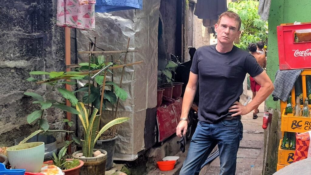 Gavan Kennedy in Sitio Marna, in the Philippines