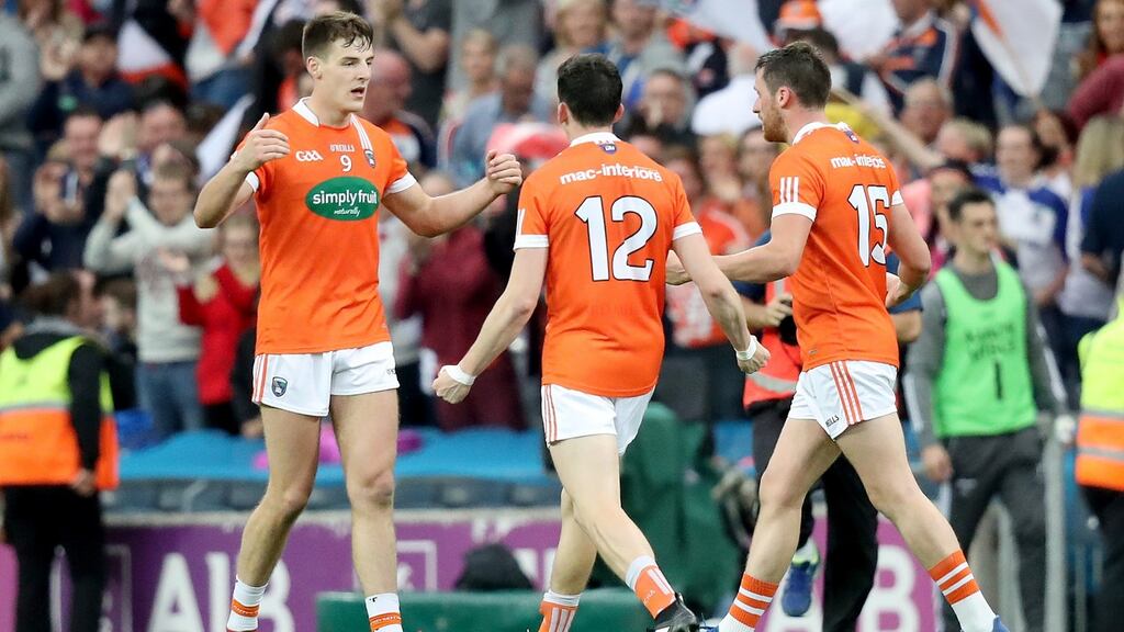 Armagh will take on Tyrone in the Championship over the bank holiday weekend. Photograph: INPHO/Oisin Keniry