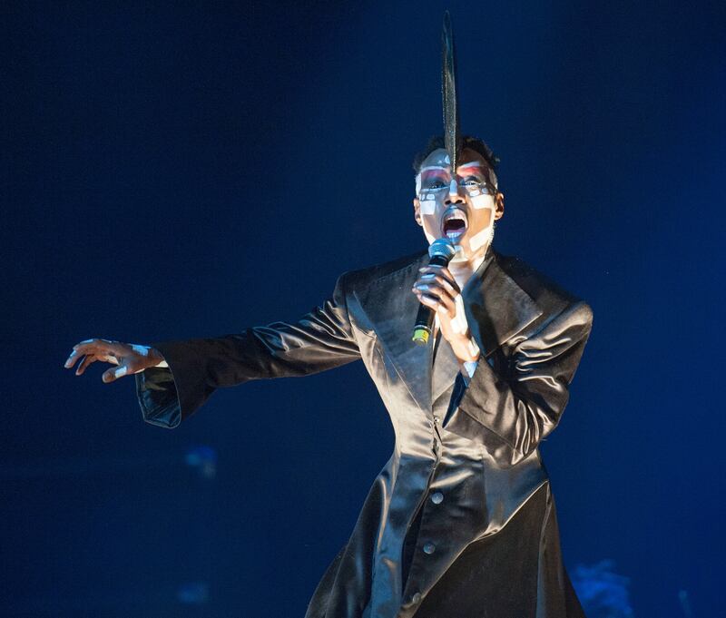 Grace Jones said she was surprised it wasn't raining. Photograph: Dave Meehan