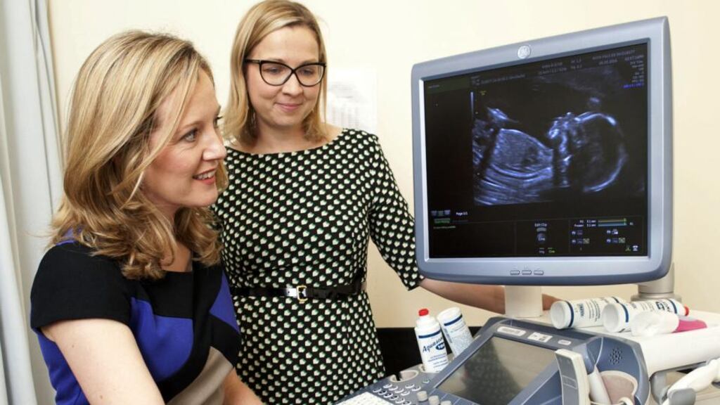 Researchers, Ms Fiona Cody and Dr Julia Unterscheider who are involved in Health Research Board-funded study which is transforming care for growth restricted babies in the womb. Photograph: Shane O’Neill/Fennell Photography