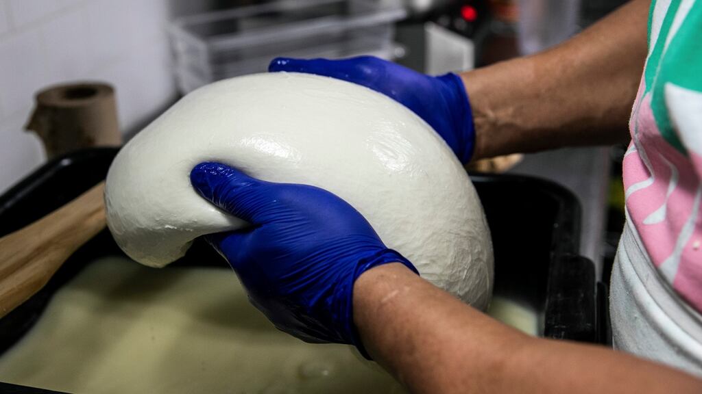 Mozzarella: Cheddar producers are exposed to Brexit risks as Britain is a key market. Photograph: Jeenah Moon/New York Times
