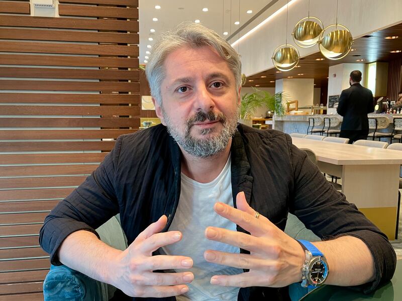 Nika Gvaramia, a Georgian journalist and former government minister who was pardoned in June after spending a year in jail on what he calls politically motivated charges. Photograph: Daniel McLaughlin