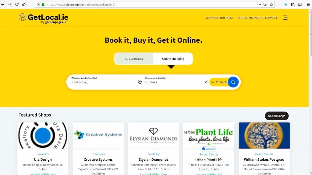Businesses can sign up for free to have their products and services listed on the site with the platform