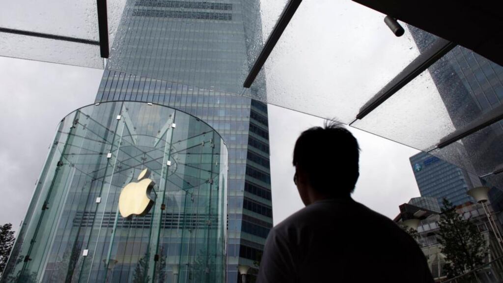 The Apple store in  the financial district in Shanghai. Chinese mobile companies will carry Apple’s newest iPhone models within days of their launch in Beijing next week. Photograph: Carlos Barria/Reuters