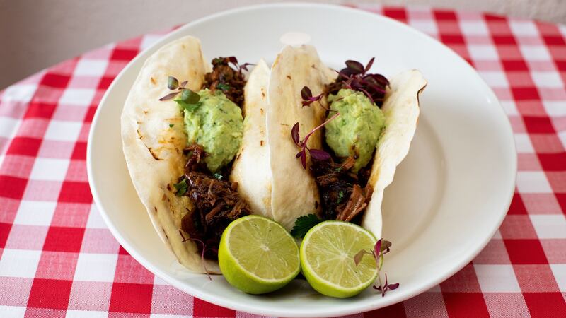 Pork carnitas with pineapple and citrus. Photograph: Tom Honan/The Irish Times.