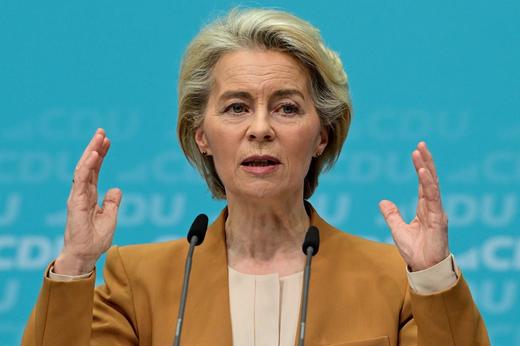 European Commission President Ursula von der Leyen is expected to be the lead candidate of the EPP group of Christian democratic parties. Photograph: John MacDougall/AFP via Getty Images
