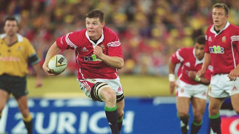 Brian O’Driscoll, seen here in Australia in 2001, will be touring for the fourth time with The Lions, but Jonny Wilkinson (far right) declined the offer. Photograph: Getty Images