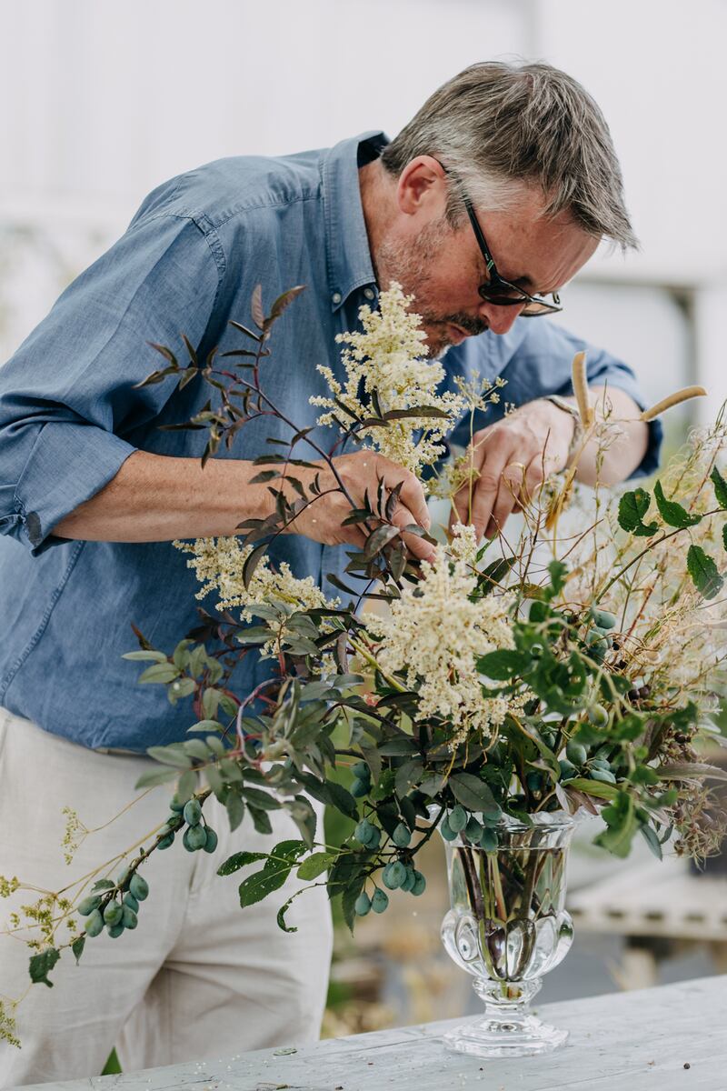 Florist Shane Connolly: 'If you accept what nature’s going to give you, you get lovely surprises. If you try to micro-manage nature then you’re going to get battery chicken flowers.' Photograph: Eva Nemeth