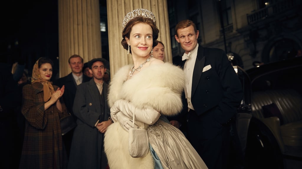 Claire Foy and Matt Smith in The Crown, Netflix’s lavish new regal drama