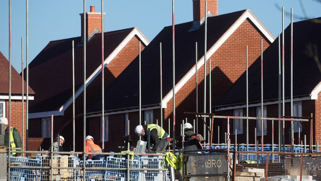 Construction sites across the State were ordered to close earlier this month as new Covid-19 restrictions came into force for all but essential building projects. Photographer: Chris Ratcliffe/Bloomberg