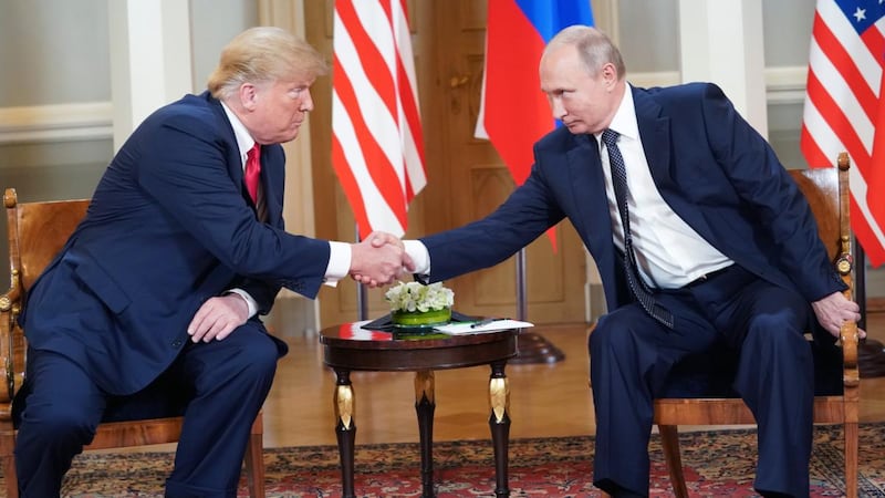 The author rejects the Russiagate narrative that Putin’s meddling in American politics led to Trump’s election. Photograph: Doug Mills/The New York Times