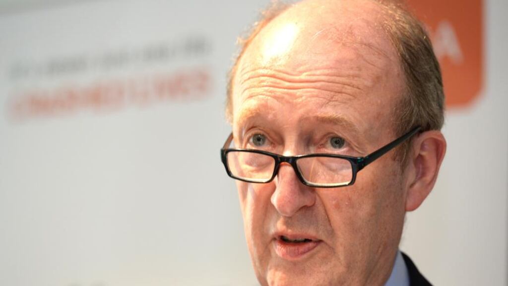 Shane Ross: promises to double investment in sport from the current annual figure of €111 million to €220 million by 2027, beginning, with Budget 2019. Photograph: Dara Mac Donaill