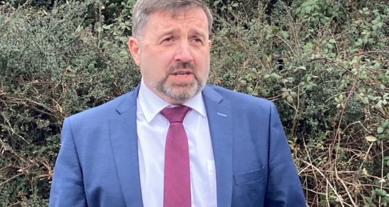 Northern Ireland’s Minister of Health Robin Swann has tested positive for Covid-19. Photograph: Rebecca Black/PA