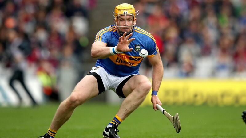 Padraic Maher catches the sliotar during Tipp’s All-Ireland semi-final loss to Galway. Photo: Ryan Byrne/Inpho
