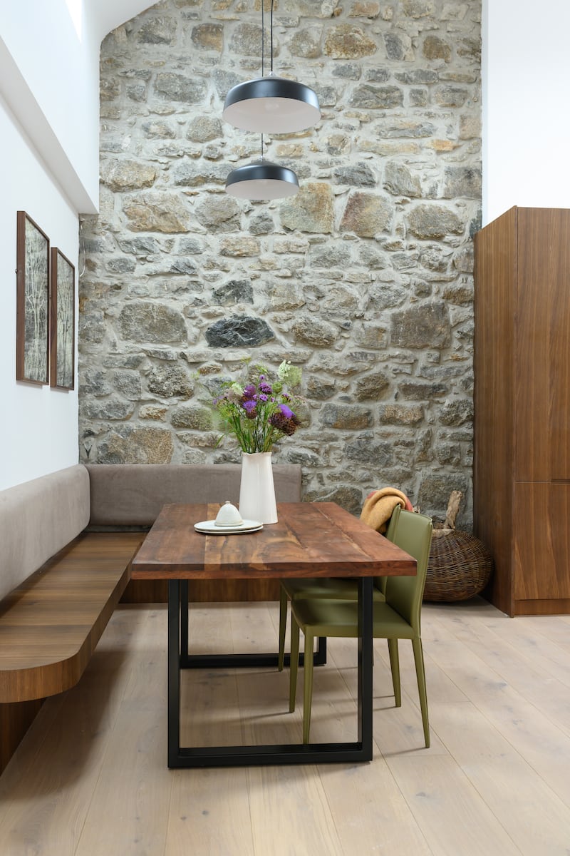 Because of its historic layout, each house has distinct character, including multiple exposed internal solid stone walls