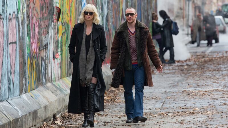 Charlize Theron and James McAvoy in ‘Atomic Blonde’