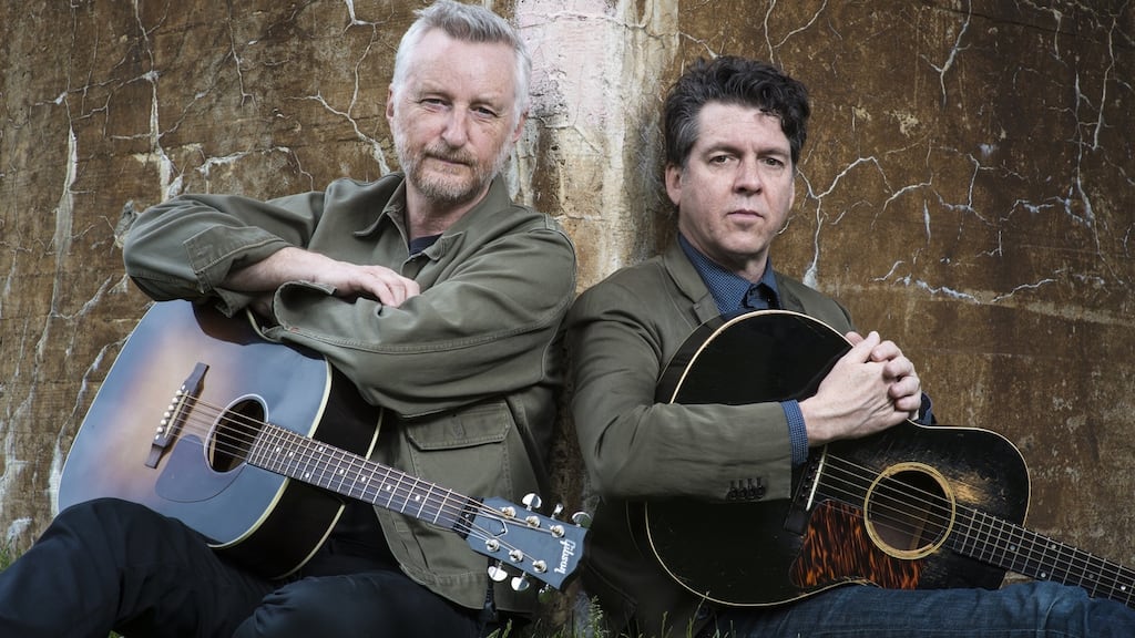 Railroading: Billy Bragg and Joe Henry perform at the Temple Bar Tradfest 2017