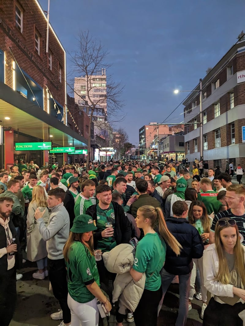 Women's World Cup in Sydney: Pre-match party.