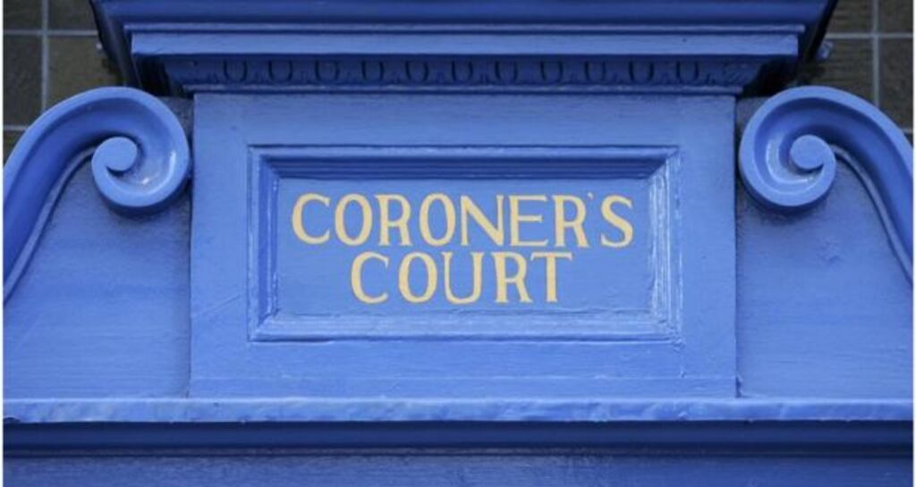 Dublin Coroners Court heard the scaffolding tower was not tied “in any way” and there were no guardrails or toeboards in place. Photograph: Dara Mac Dónaill