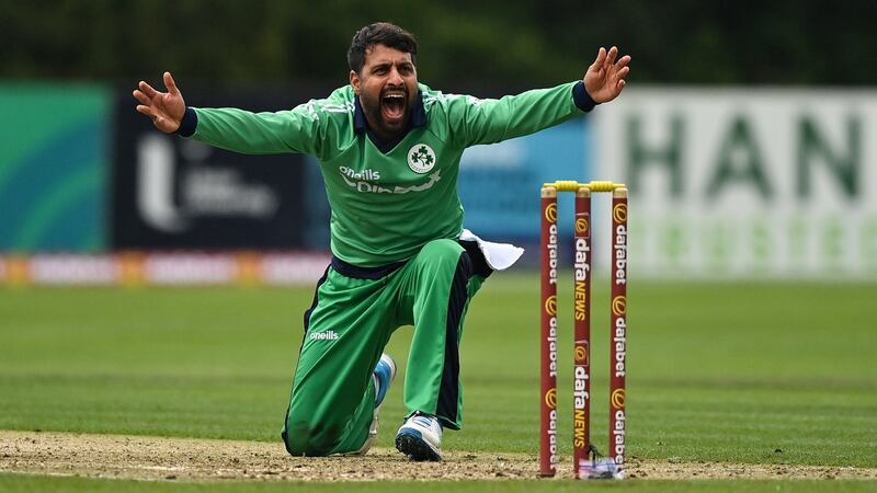 Ireland cricketer Simi Singh: 'Indian people are more crazy about the cricketers themselves than the actual game.'  Photograph: Seb Daly/Sportsfile