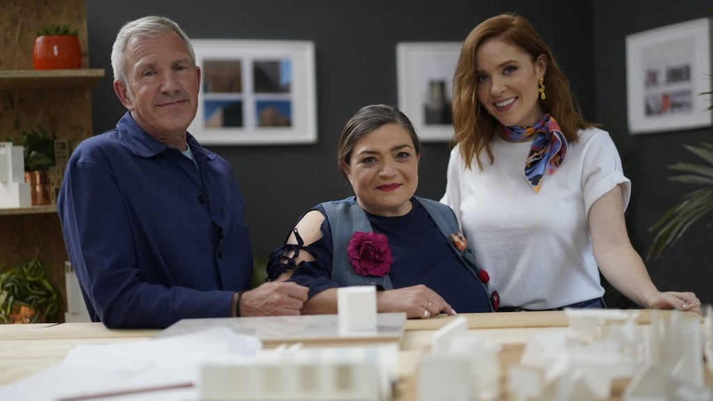 Silvia and Julian from Brighton with presenter Angela Scanlon