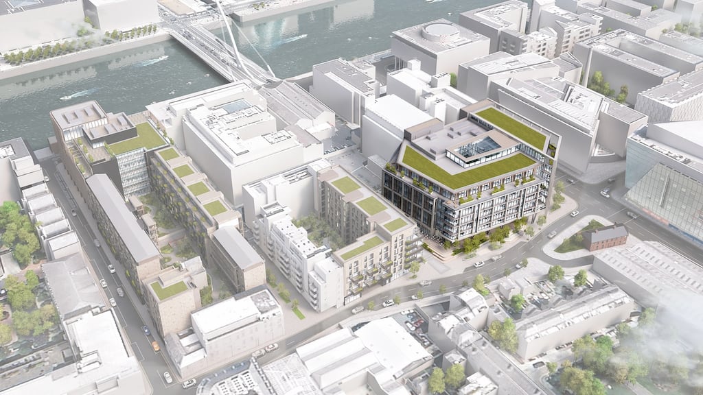 The development is located on the corner of Cardiff Lane and Hanover Street East, directly opposite the Bord Gáis Energy Theatre.