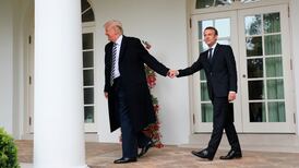 Bromance is strictly personal as Trumps welcome the Macrons